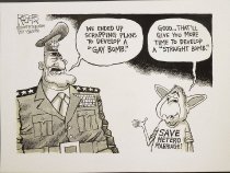 We ended up scrapping plans to develop a "gay bomb."