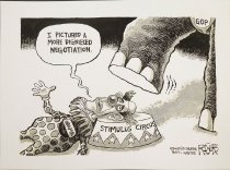 I pictured a more dignified negotiation.