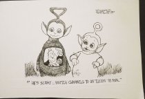 He's scary... switch channels to an "Ellen" re-run...