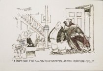 I don't care if he is a city blood inspector... he still creeps me out...