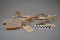 Unfinished miniature wooden duck heads: assortment