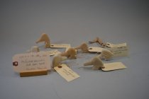 Unfinished miniature wooden duck heads: assortment