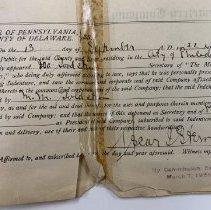 Detail of Indenture from  1922