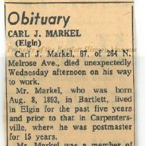 Announcement, Funeral