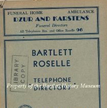 Bartlett - Roselle Telephone Directory
