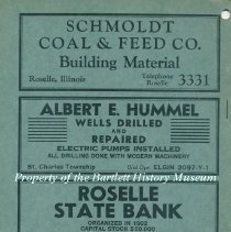 Bartlett - Roselle Telephone Directory