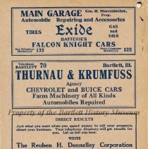 Bartlett - Roselle Telephone Directory