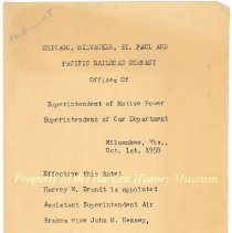 1950 Promotion appointment