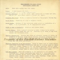 "Requirements for Golf Course Topographic Survey Map"