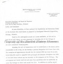 Feasibility and Recreation Study, Bartlett Hills Golf Club