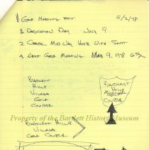 Bartlett Hills March 1978 Meeting and More