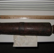 Cannon, found in 1870, thought to be from the Boxer