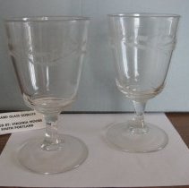 Portland Glass goblets