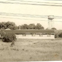 Buildings at M.V.T.I. in 1952 - watertower in background