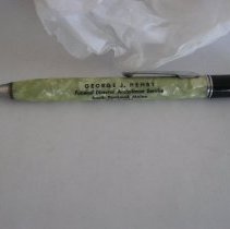 George J Henry funeral director pen