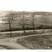 South Portland High School, from oil storage tank