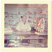 Harold Bagley in his Ocean Street candy store