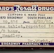 Ward's Drug prescription