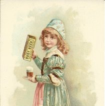 Trade card for Hires Root Beer sold at Knapp Bros.