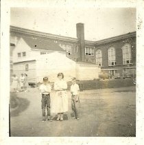 Three students at Mahoney School