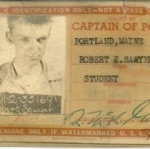 Captain of Port WWII ID card