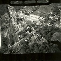 Aerial view, former plate yard, Megquier & Jones facility