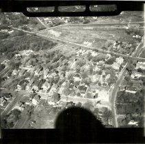 Aerial view, where Betsy Ross House would later be built