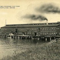 E.W. Brown Sardine Factory postcard