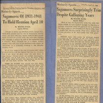 Sagamores newspaper clippings 1965