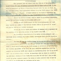 Murphy football agreement 1934, page 1