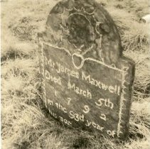 Maxwell gravestone, Old Settlers Cemetery