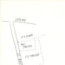 hand drawn plat from 1914