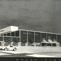 Artist's rendering, Jordan Marsh store, Maine Mall