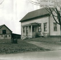 489 Westbrook Street, James W. Luce house, front and side with barn