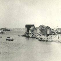 Fishing shacks, Willard Beach
