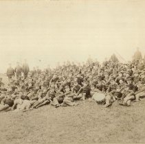 Connecticut volunteers in camp on Prospect Hill near Ft. Preble
