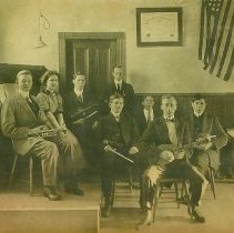 Band at Whitehall, early 1900s