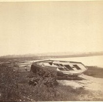 Boat near south end of Portland Bridge 1890
