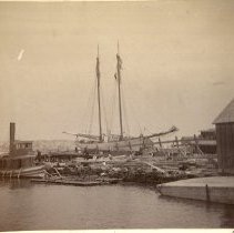 Ships at Ferry Village, 1890