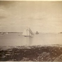 Sailing ships from Cushing's Point, 1890
