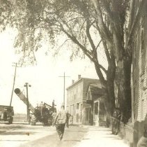 Pipeline construction, foot of Sawyer