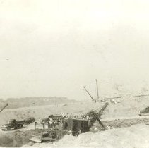 Steam shovels in Ferry Village