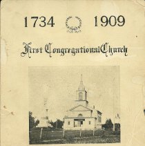 First Congregational Program - 1909