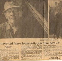 Article about First Methodist Church steeple