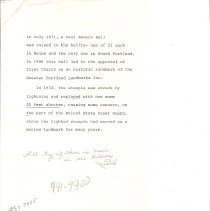 Revere Bell manuscript