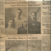 Adalena F. Dyer among interesting women - Still living in ancestral home of