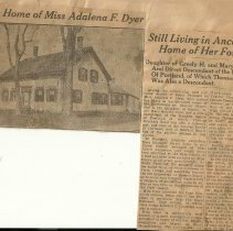 Historic home of Miss Adalena F. Dyer