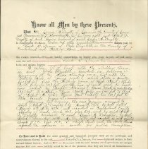 Warrenty Deed - Frank I Brown 1894