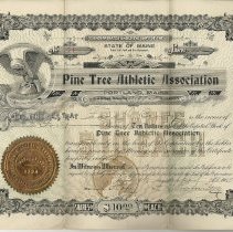 Frank I Brown - Pine Tree Athletic certificate