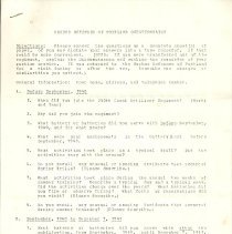 240th Coast Artillery questionnaire